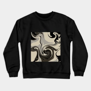 black abstract Crewneck Sweatshirt